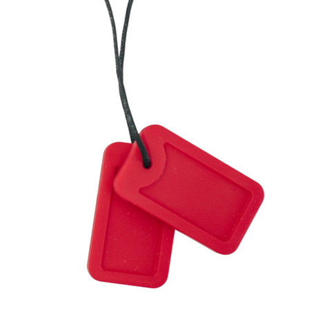 Dog Tags - Carmine (Bright Red Matte)